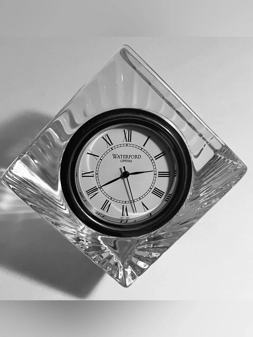 WATERFORD MERIDIAN Cube Clock / 2.5 Inches / SOLID IRISH CRYSTAL / Discontinued